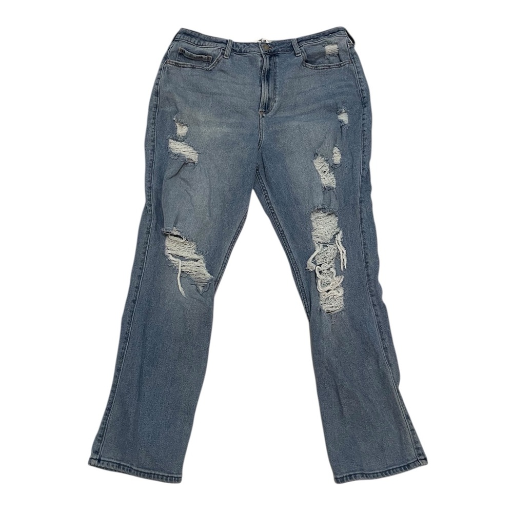 HOLLISTER 17R Curvy Ultra High‎ Rise Distressed Vintage Straight Size 33/27